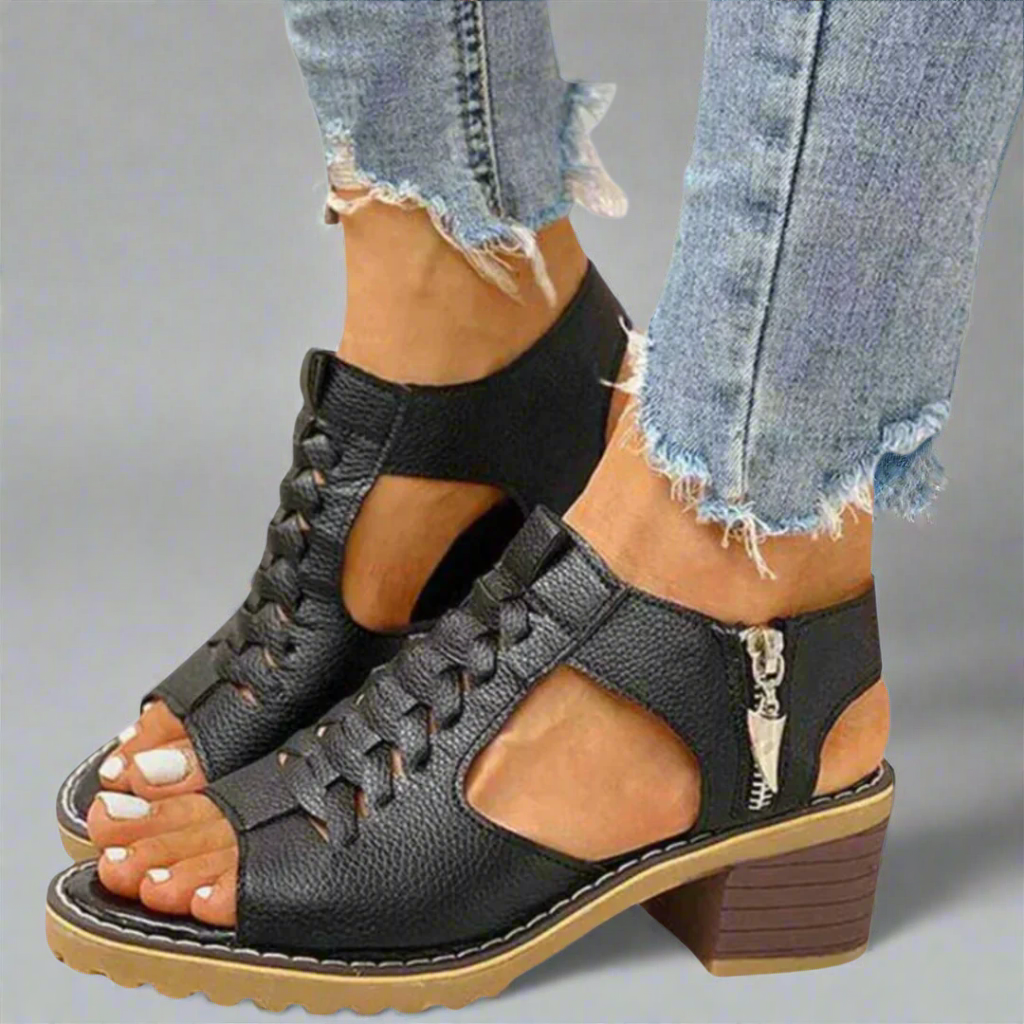 Gabriela | Sandalias Ortopédicas Con Comodidad De Tacón Premium