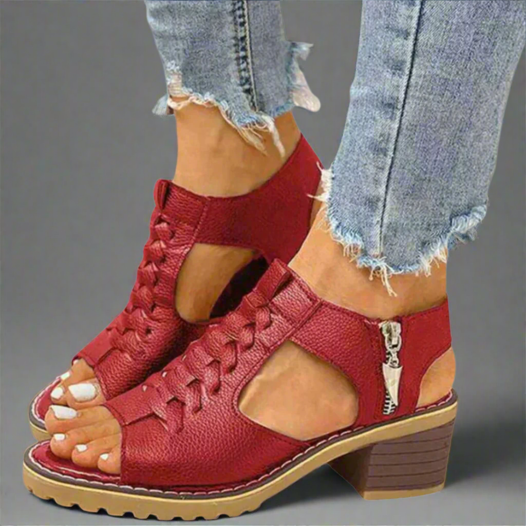 Gabriela | Sandalias Ortopédicas Con Comodidad De Tacón Premium