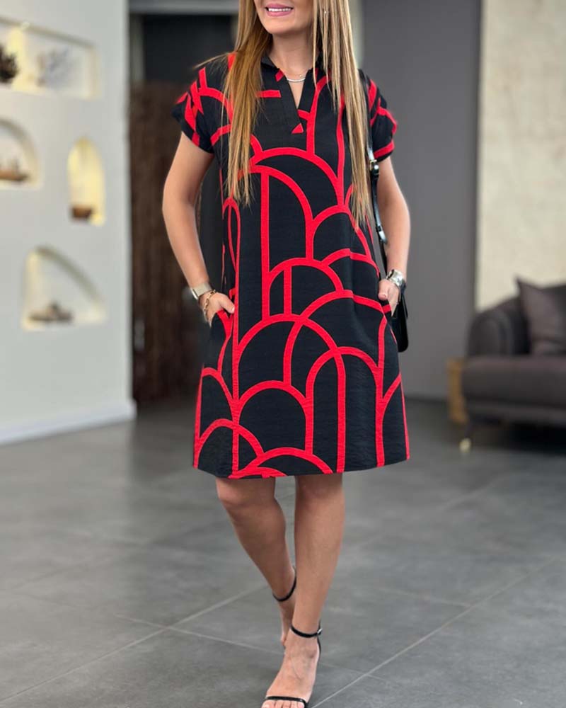 Mireya™ | Vestido Midi De Manga Corta