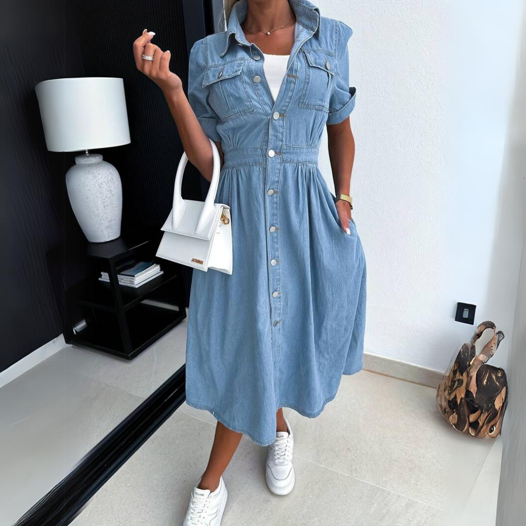 Ariana | Vestido De Denim A La Moda