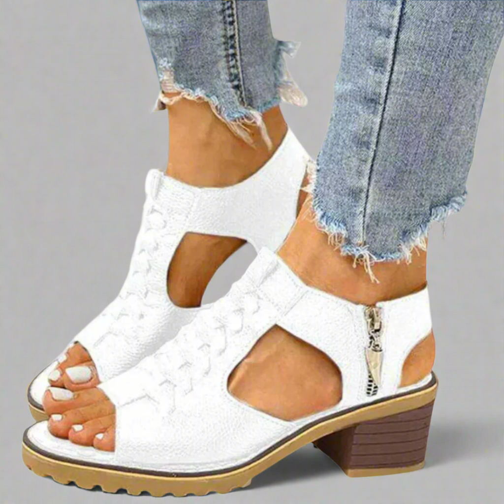 Gabriela | Sandalias Ortopédicas Con Comodidad De Tacón Premium