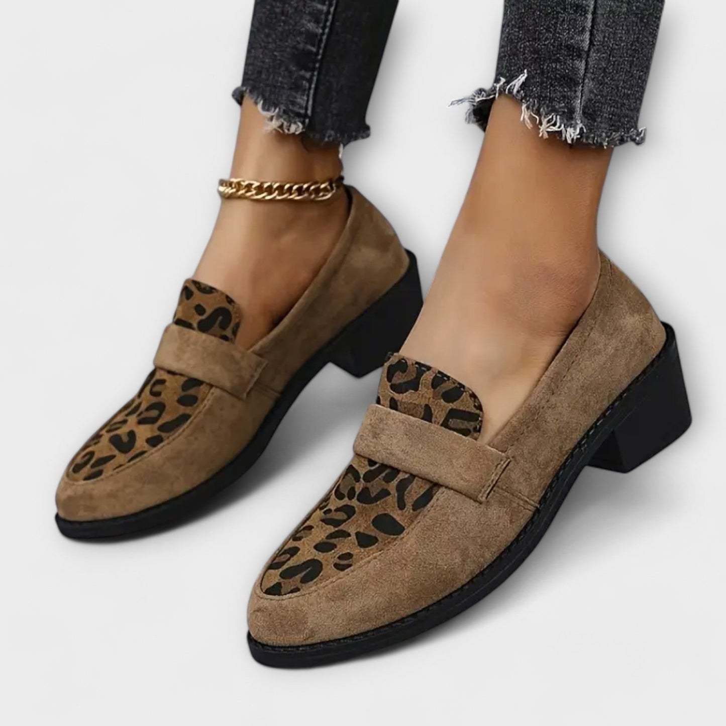 Carla - Elegantes Mocasines Con Estampado De Leopardo