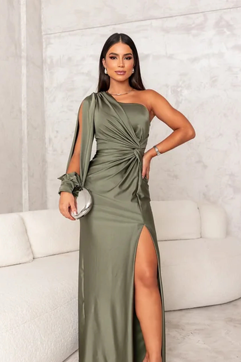 Daniela™ - Vestido Elegante De Noche Con Escote Asimétrico