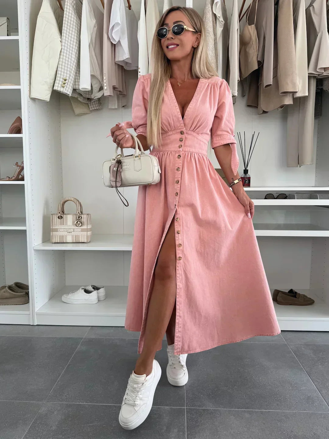 Luna | Vestido De Mezclilla Deslumbrante