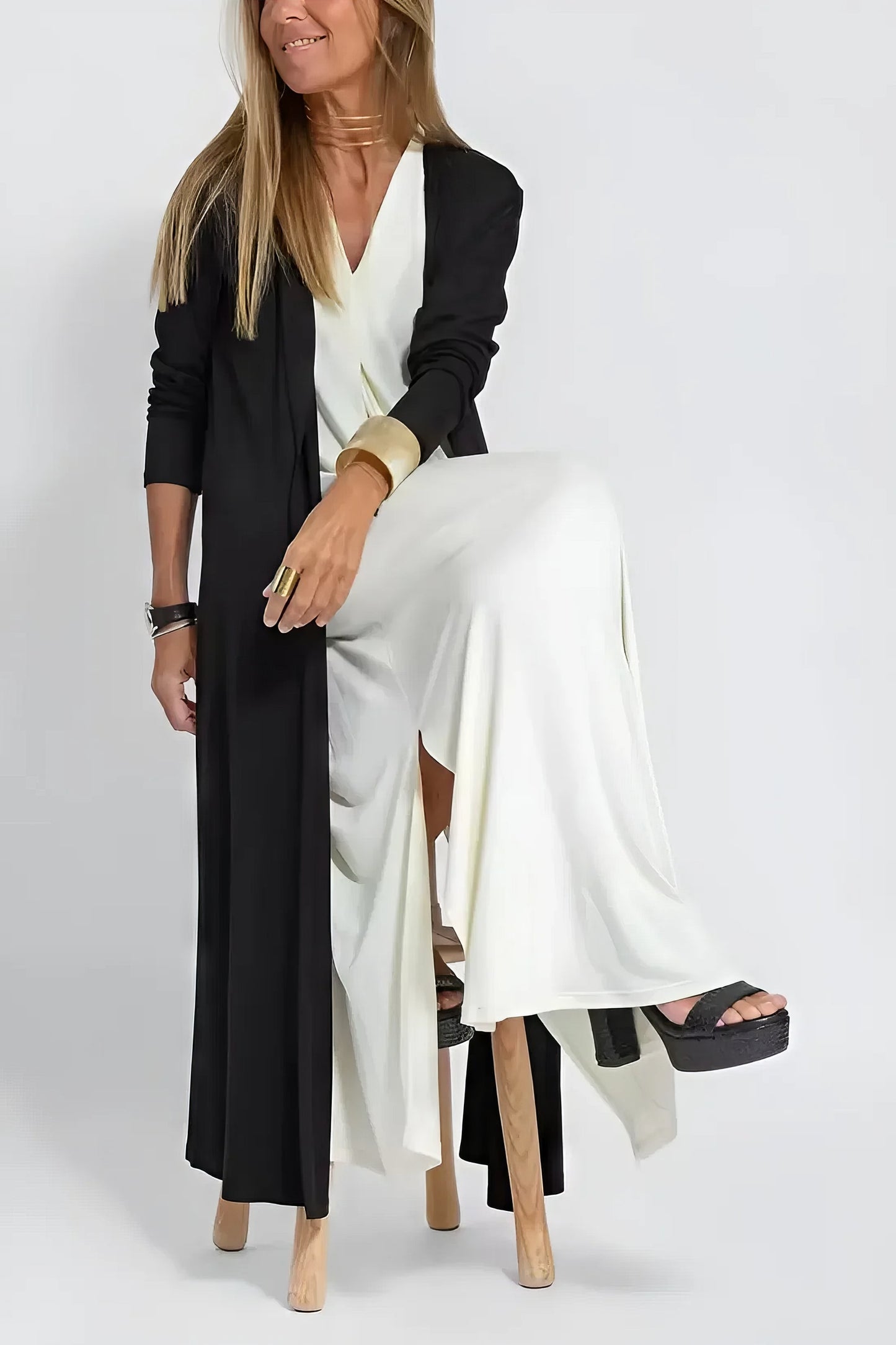 Valentina | Vestido Largo Elegante Con Cárdigan A Juego