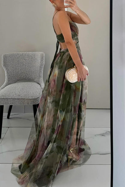 Gisela  - Maxi-Vestido Con Estampado Floral