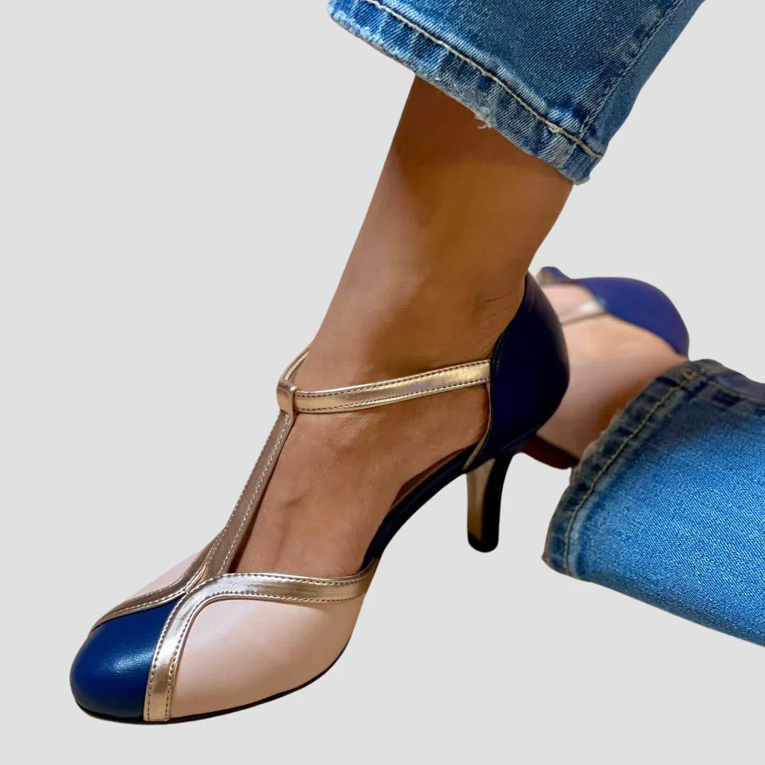 Fabiola | Zapatos Con Tacón Bicolores