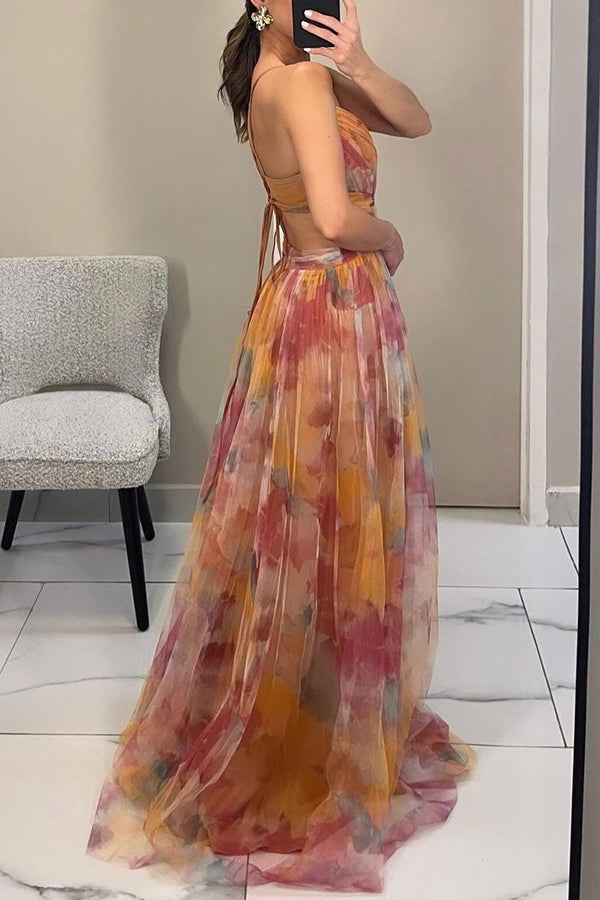 Gisela  - Maxi-Vestido Con Estampado Floral