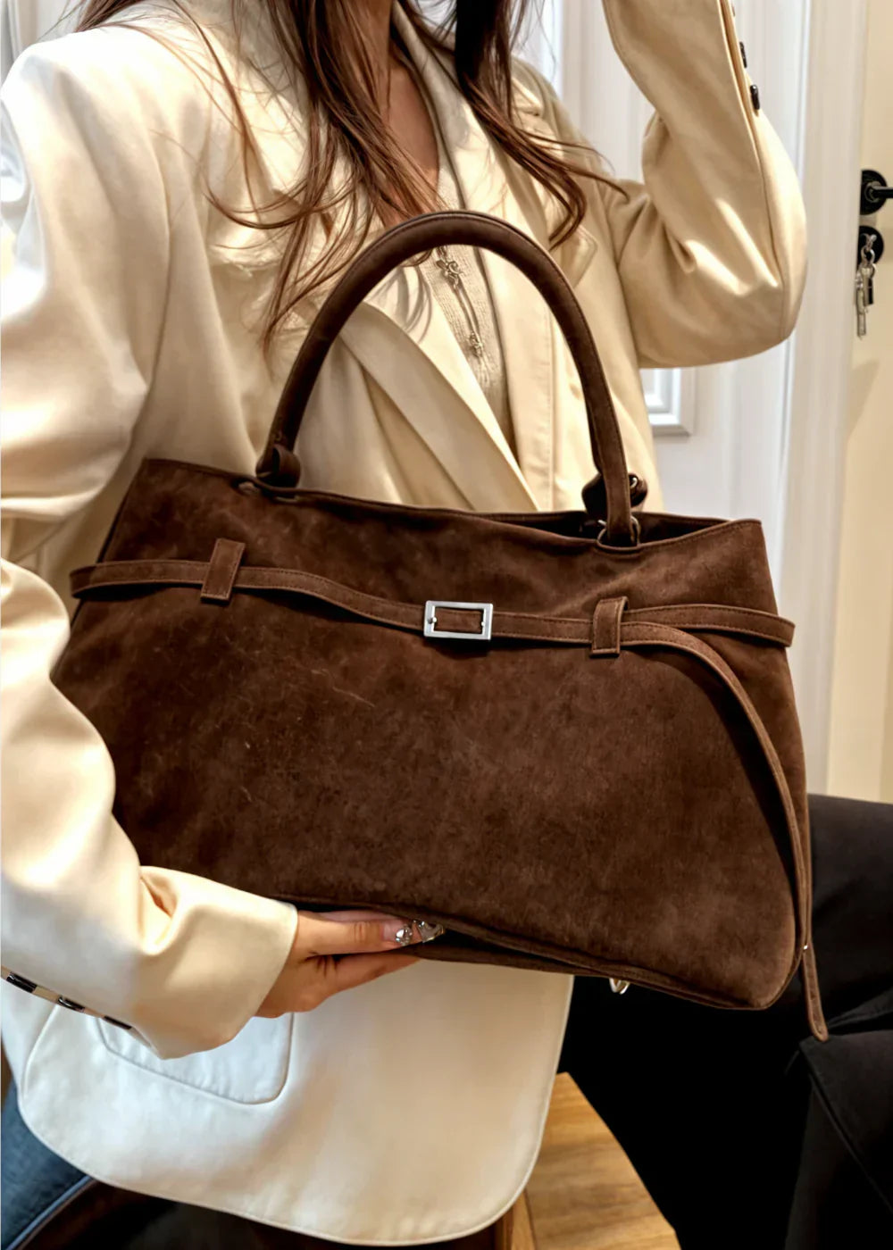 Celeste™ | Bolsa de Piel Nobuck BB