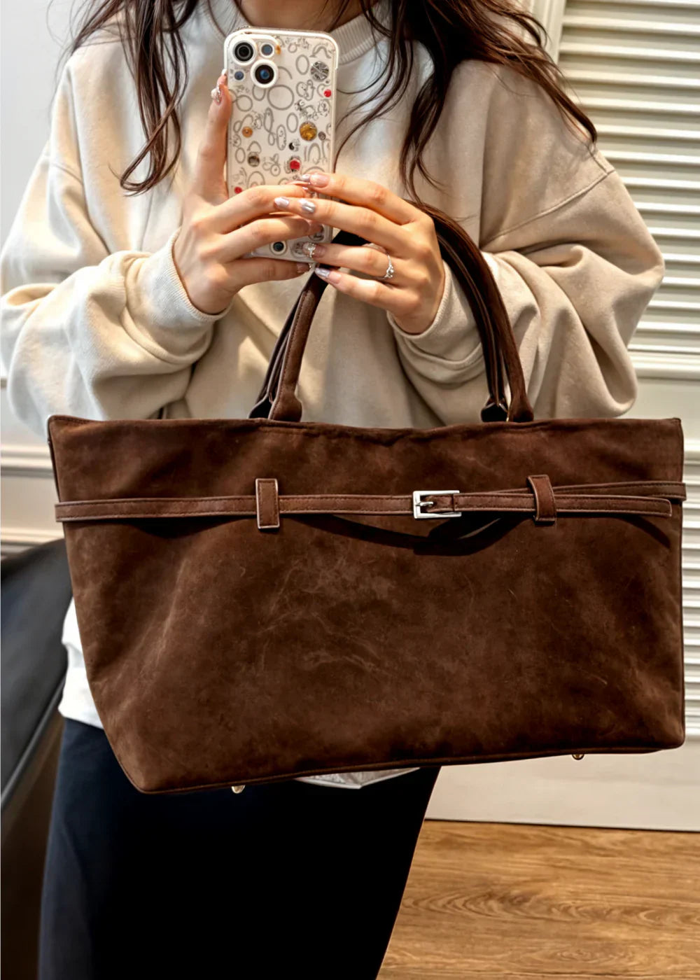 Celeste™ | Bolsa de Piel Nobuck BB