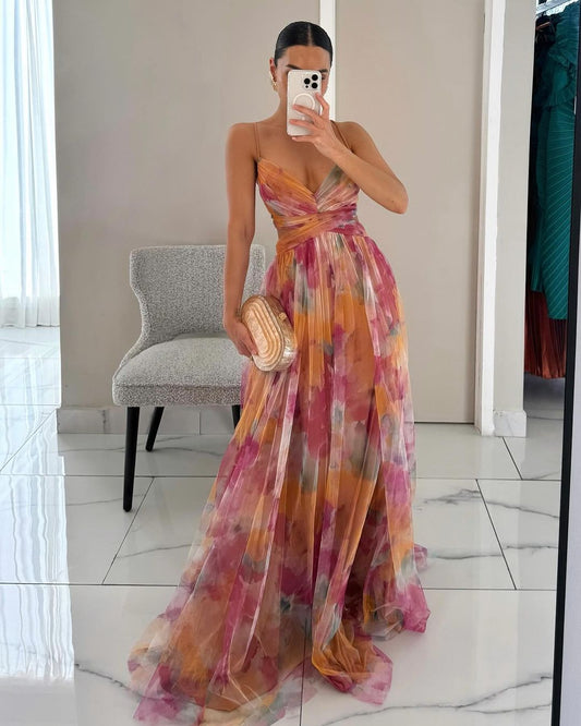Gisela  - Maxi-Vestido Con Estampado Floral