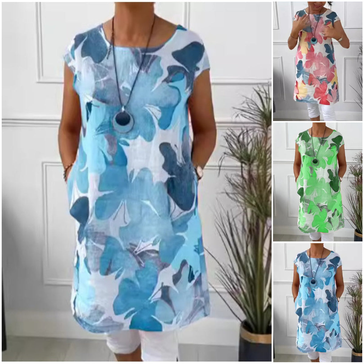 Anita™ | Elegante Vestido De Cuello Redondo