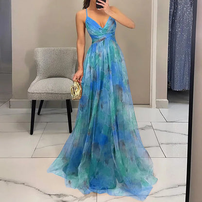 Renata - Elegante Maxi Vestido Con Estampado Floral