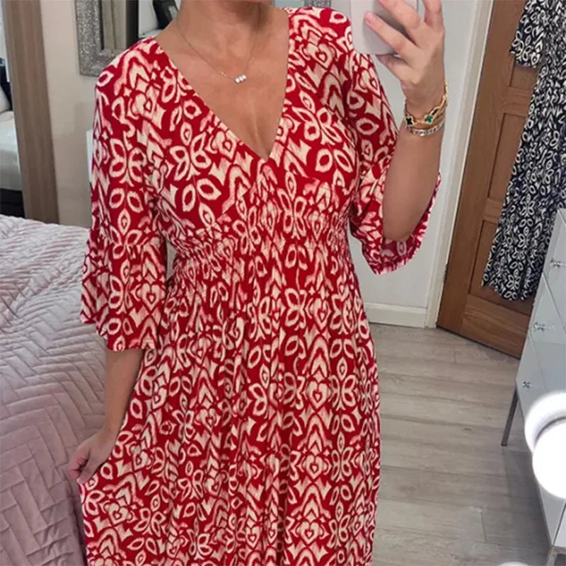 Alba | Vestido Largo Maxi Con Estampado Floral