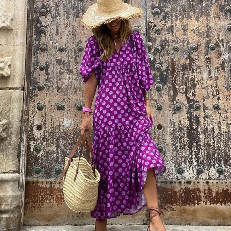 Kiara™ | Vestido Maxi Bohemio Floral