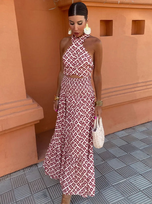 Micaela - Elegante Vestido Midi Fruncido Con Hombros Descubiertos