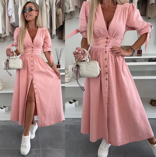 Luna | Vestido De Mezclilla Deslumbrante
