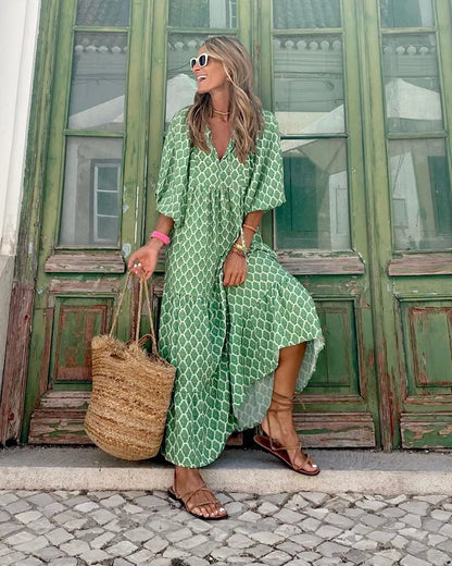 Kiara™ | Vestido Maxi Bohemio Floral