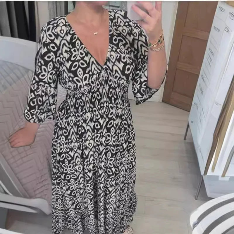 Alba | Vestido Largo Maxi Con Estampado Floral