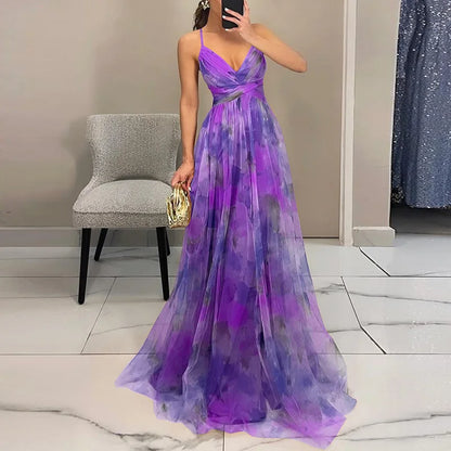 Renata - Elegante Maxi Vestido Con Estampado Floral