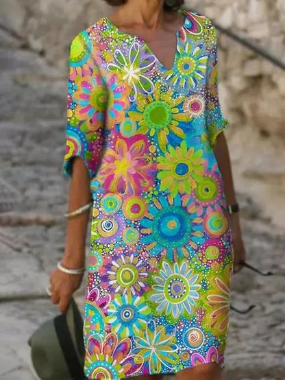 Cecilia™ | Vestido Midi Colorido