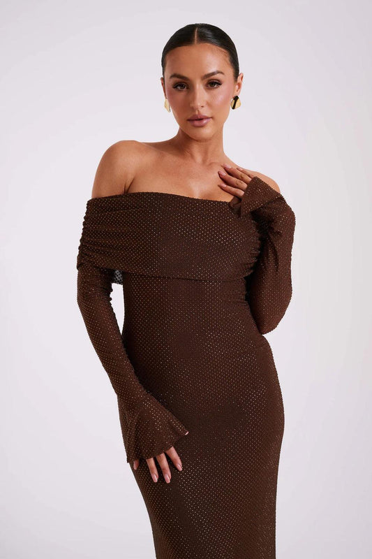 Lucero™ | Vestido Elegante Con Efecto Spray