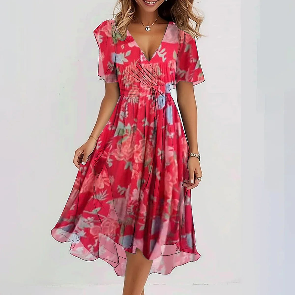 María José™ - Elegante Vestido De Temporada