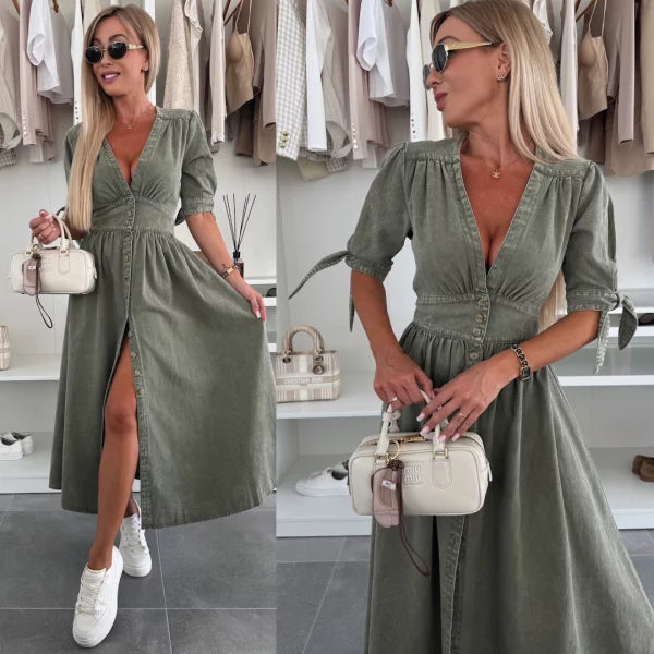 Luna | Vestido De Mezclilla Deslumbrante