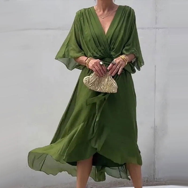 Alicia - Vestido Midi Fluido Con Estilo Boho