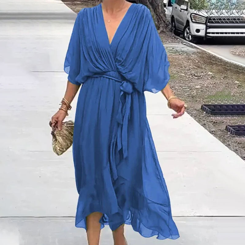 Alicia - Vestido Midi Fluido Con Estilo Boho