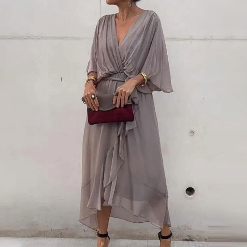 Alicia - Vestido Midi Fluido Con Estilo Boho