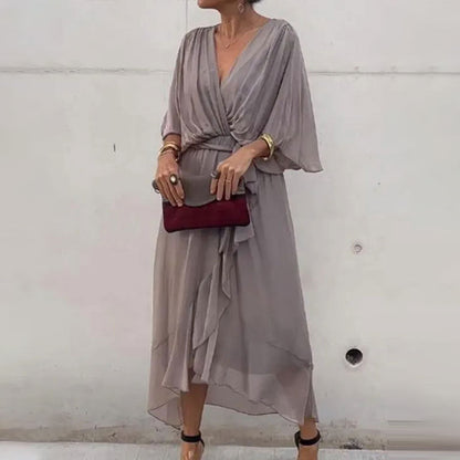 Alicia - Vestido Midi Fluido Con Estilo Boho