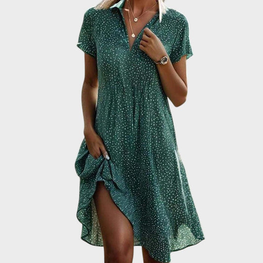 Victoria - Vestido Midi De Lunares