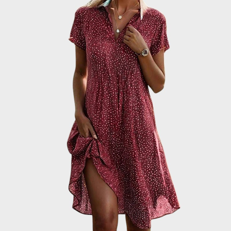Victoria - Vestido Midi De Lunares